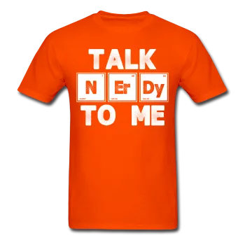 "Talk NErDy To Me" (white) - Men's T-Shirt