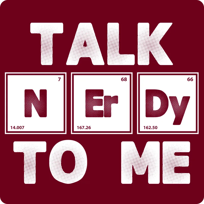 "Talk NErDy To Me" (white) - Men's T-Shirt