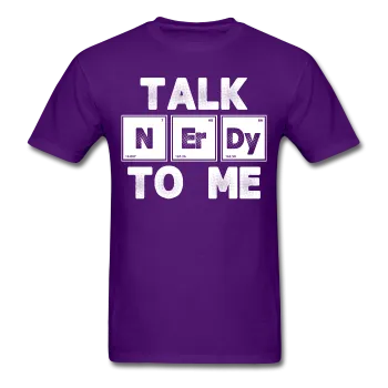 "Talk NErDy To Me" (white) - Men's T-Shirt