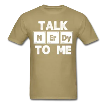 "Talk NErDy To Me" (white) - Men's T-Shirt