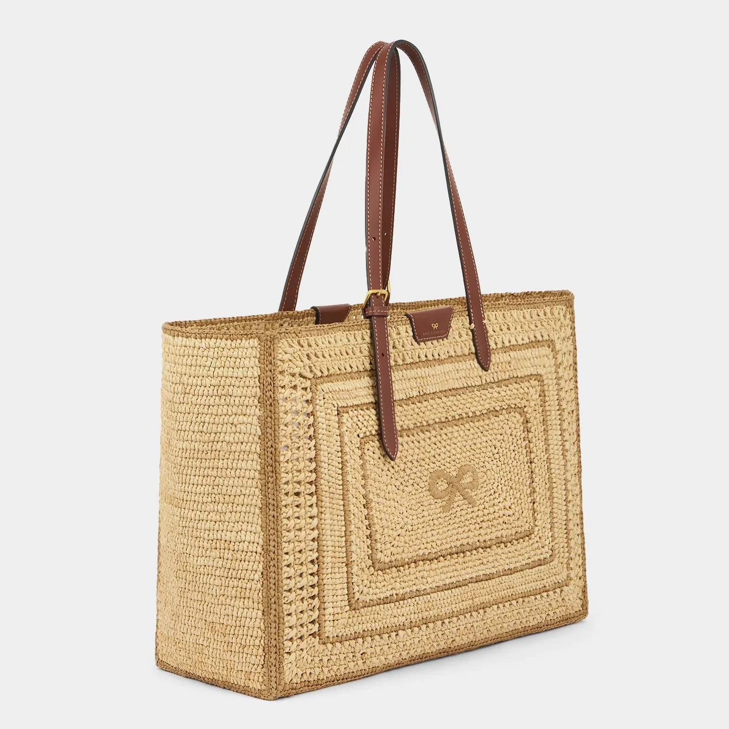 Raffia Bow Tote