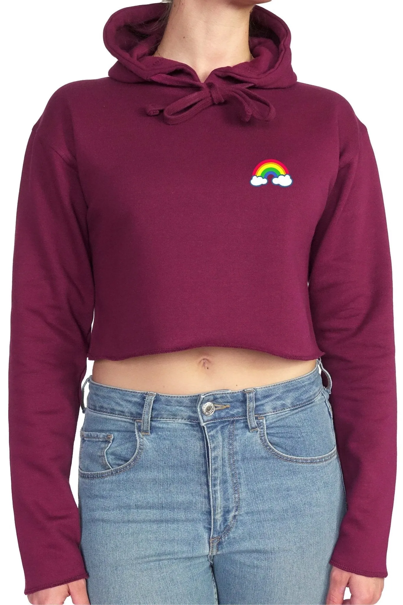 RAINBOW || Organic Cotton || Crop Hoodie