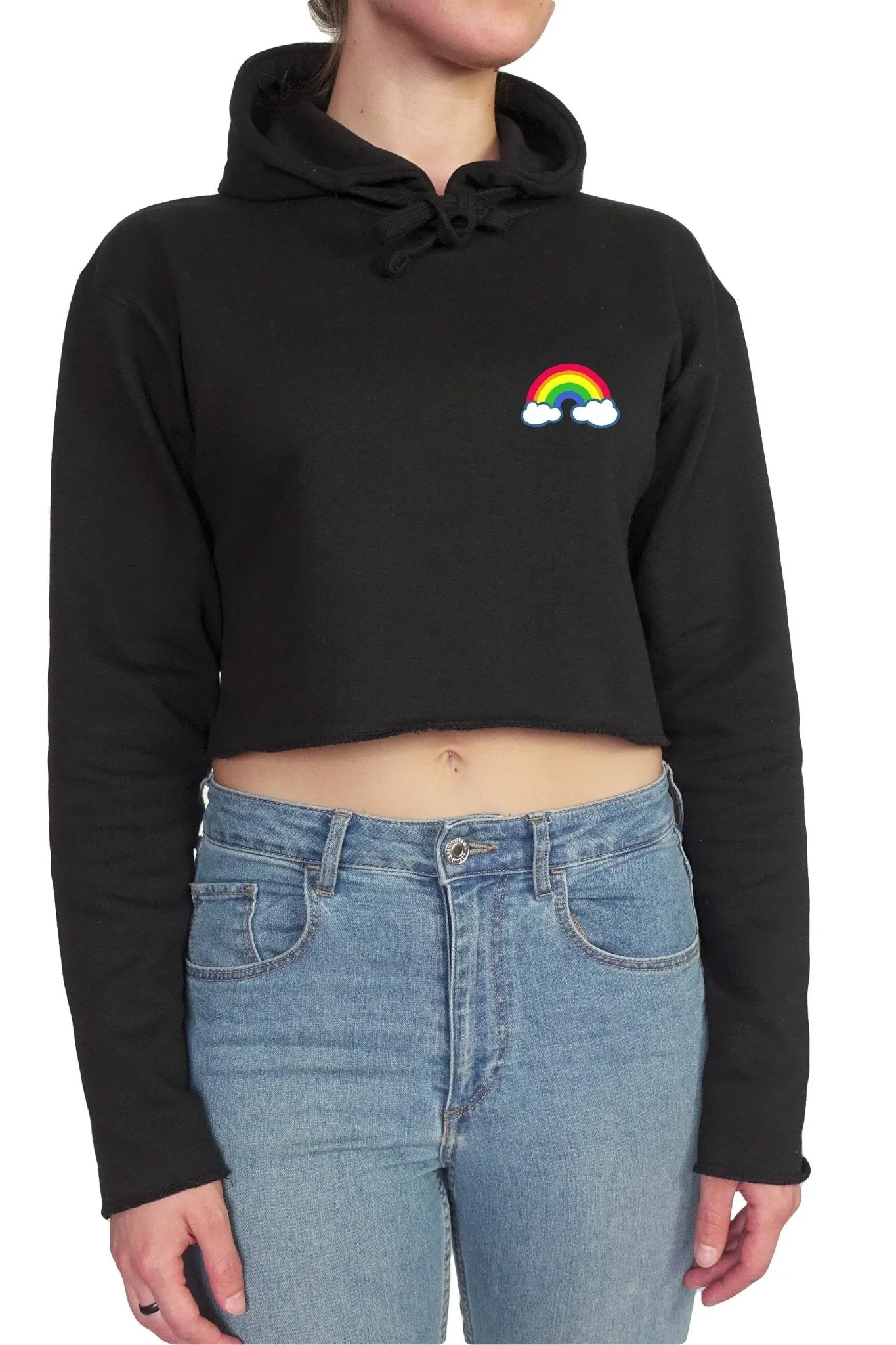 RAINBOW || Organic Cotton || Crop Hoodie