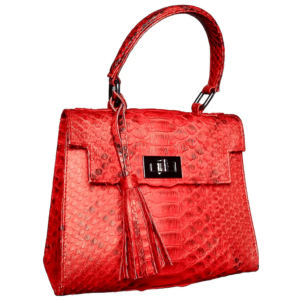 Red Top Handle Bag