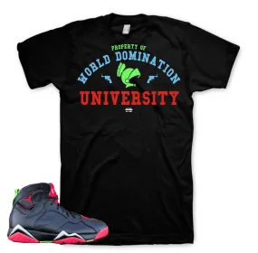 Retro 7 Marvin The Martian Shirt - University - Black