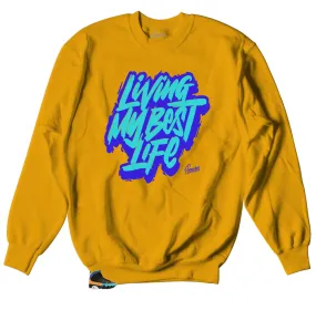 Retro 9 Dream It Sweater - Living Life - Gold