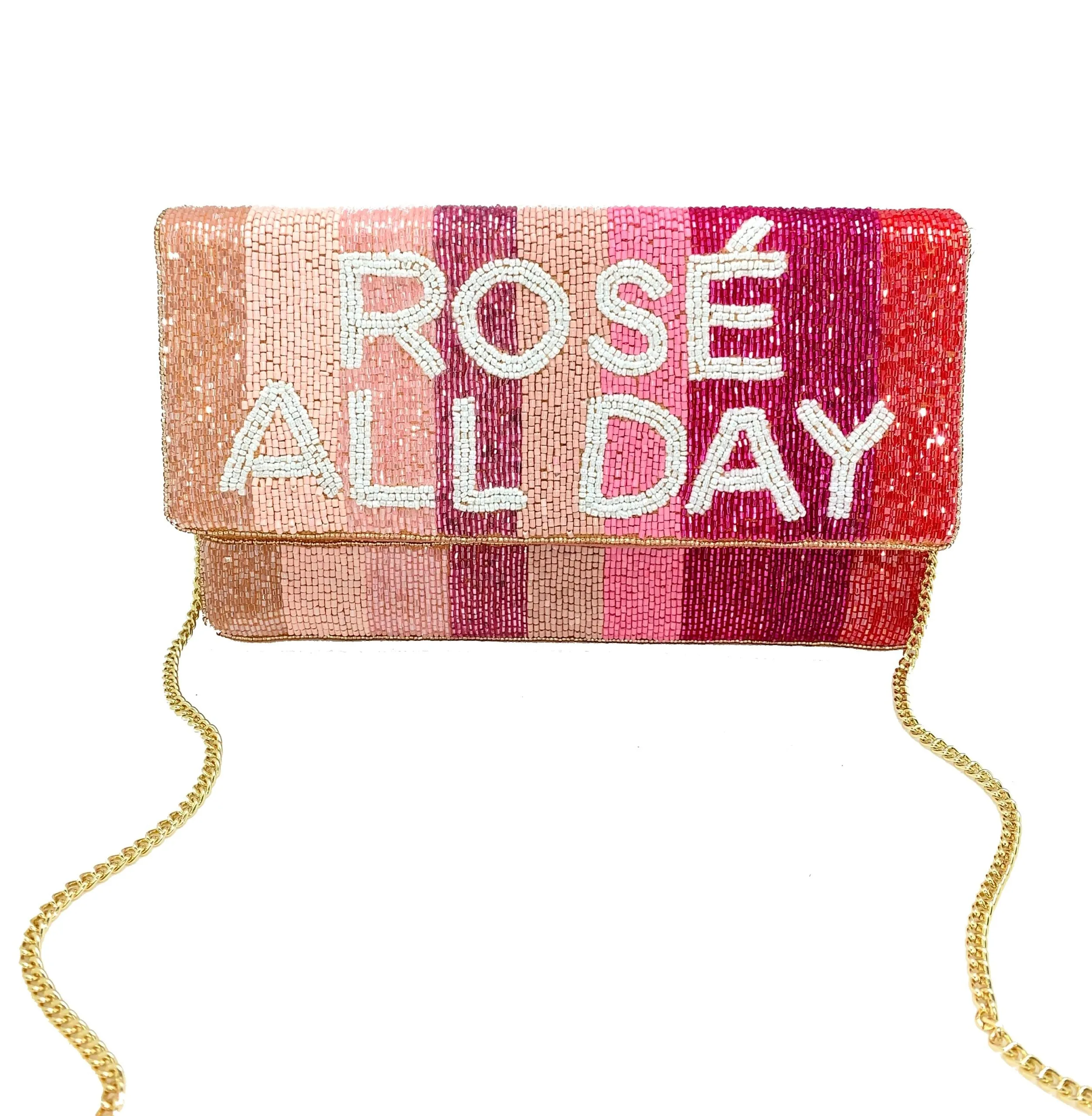 Rose All Day Beaded Clutch