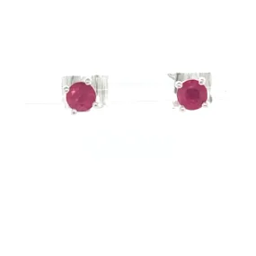 Ruby Stud Earrings