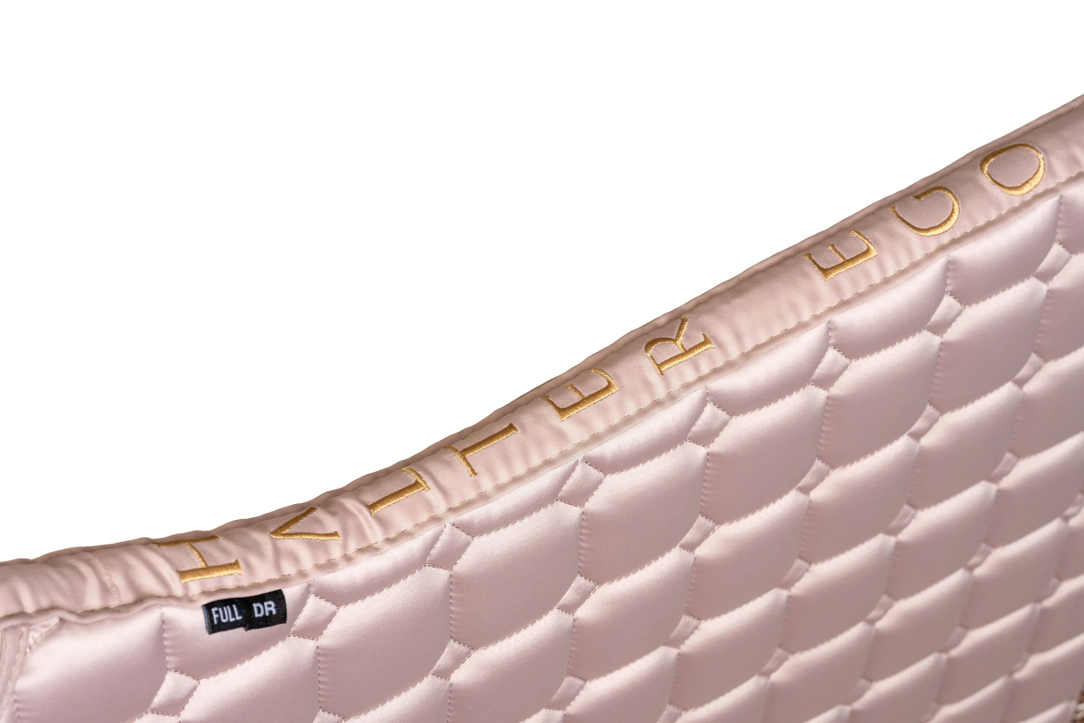 Satin Classic Dressage Saddle Pad - Champagne Taupe