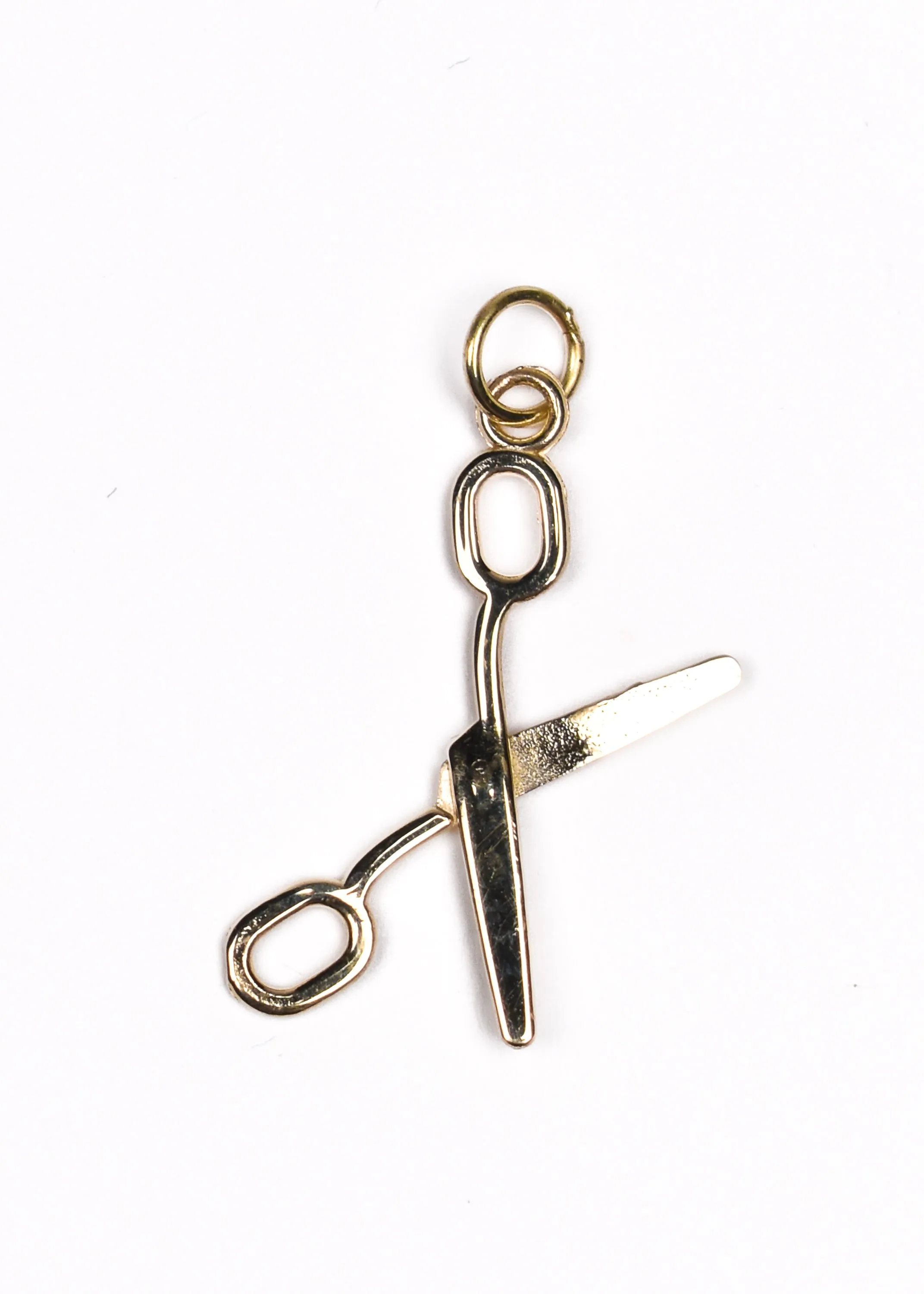 Scissors Charm •  14k yellow gold