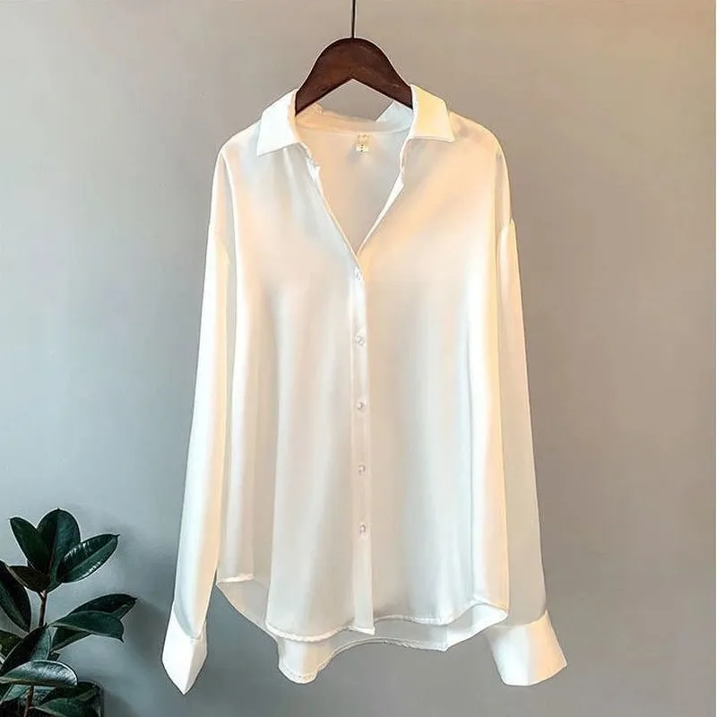 Silk Shirt Vintage Blouse