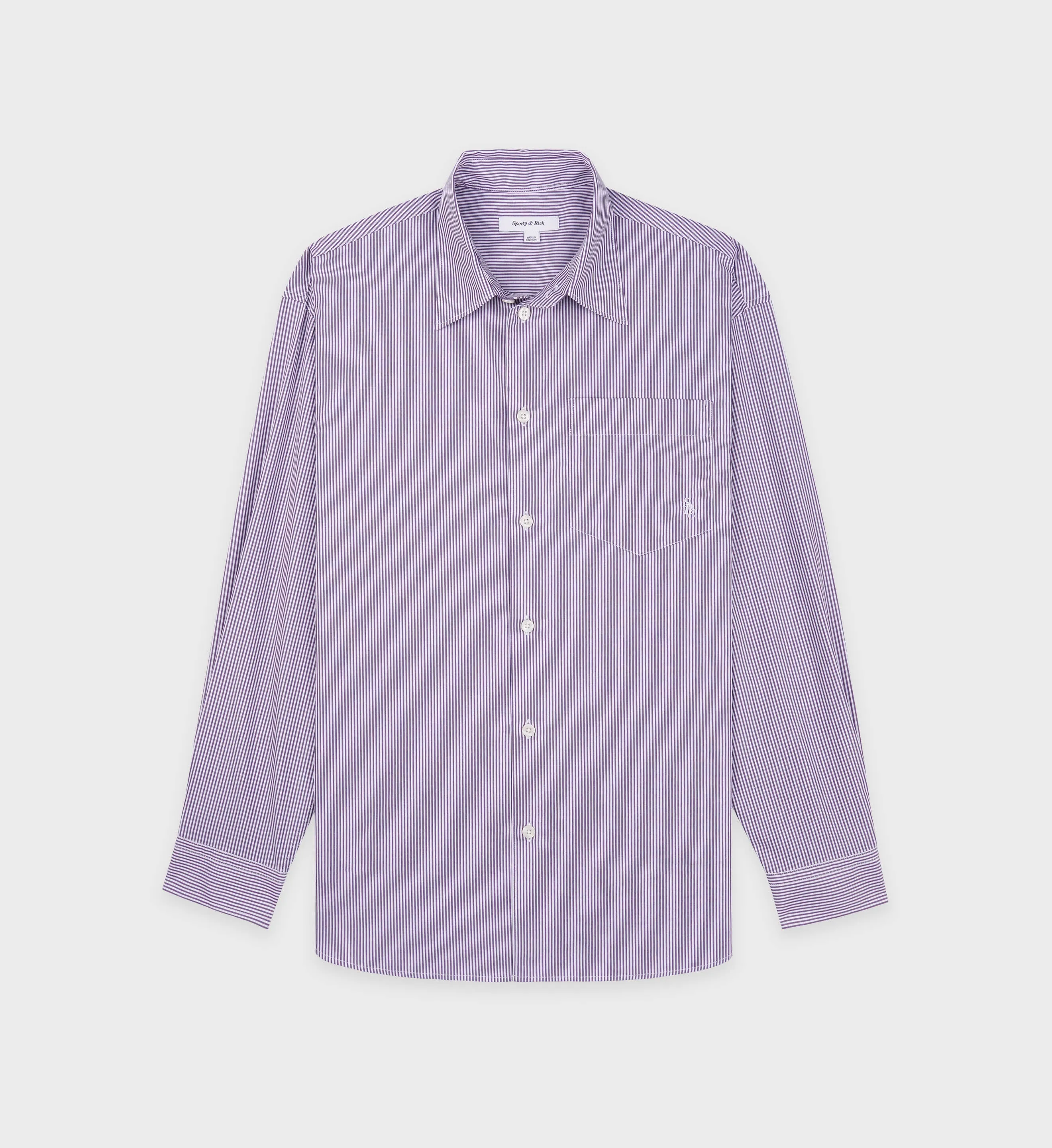 SRC Oversized Shirt - Purple Striped