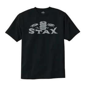 Stax "Falling Records" Logo T-Shirt (Black)