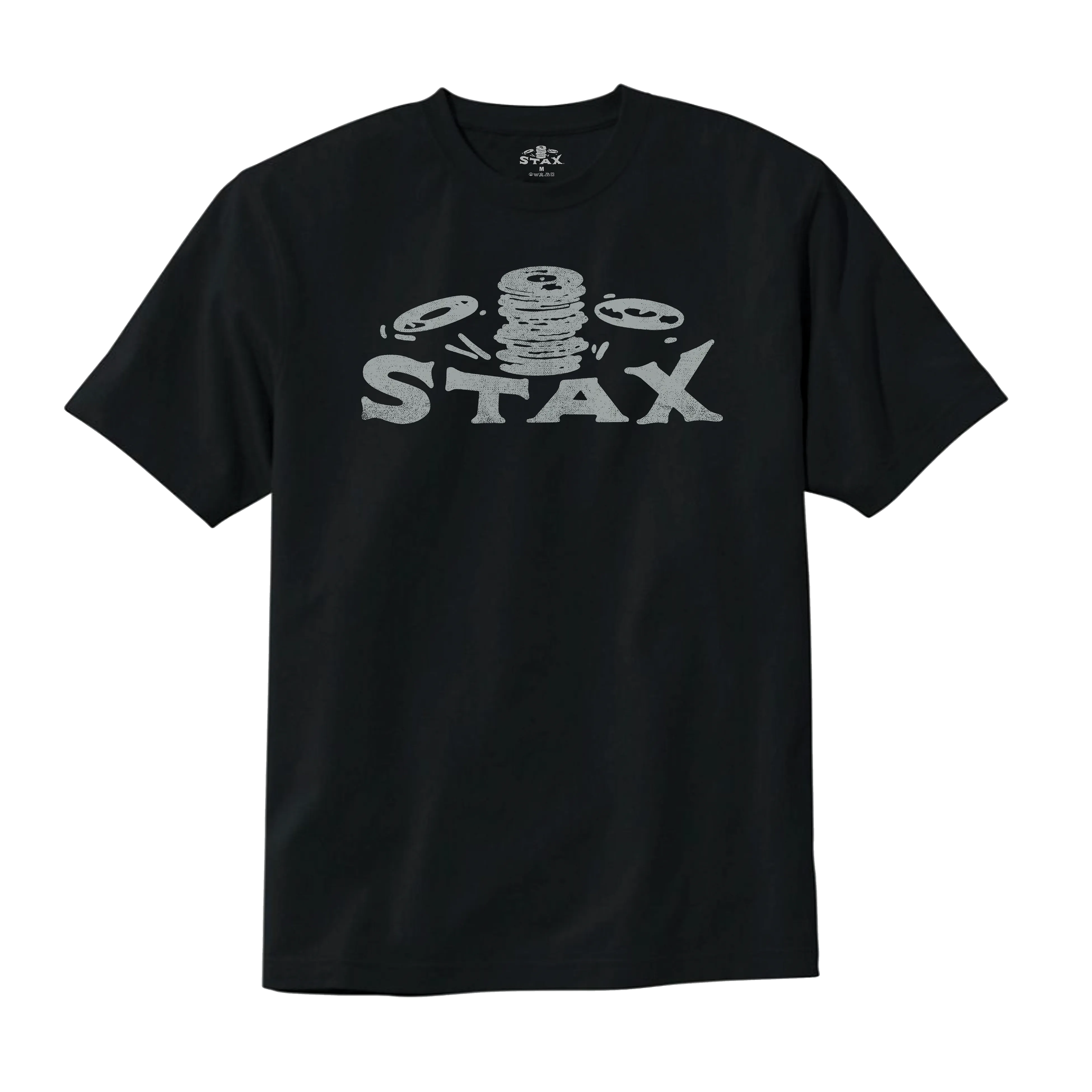 Stax "Falling Records" Logo T-Shirt (Black)