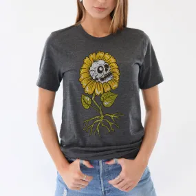 Sunflower Skull Tee