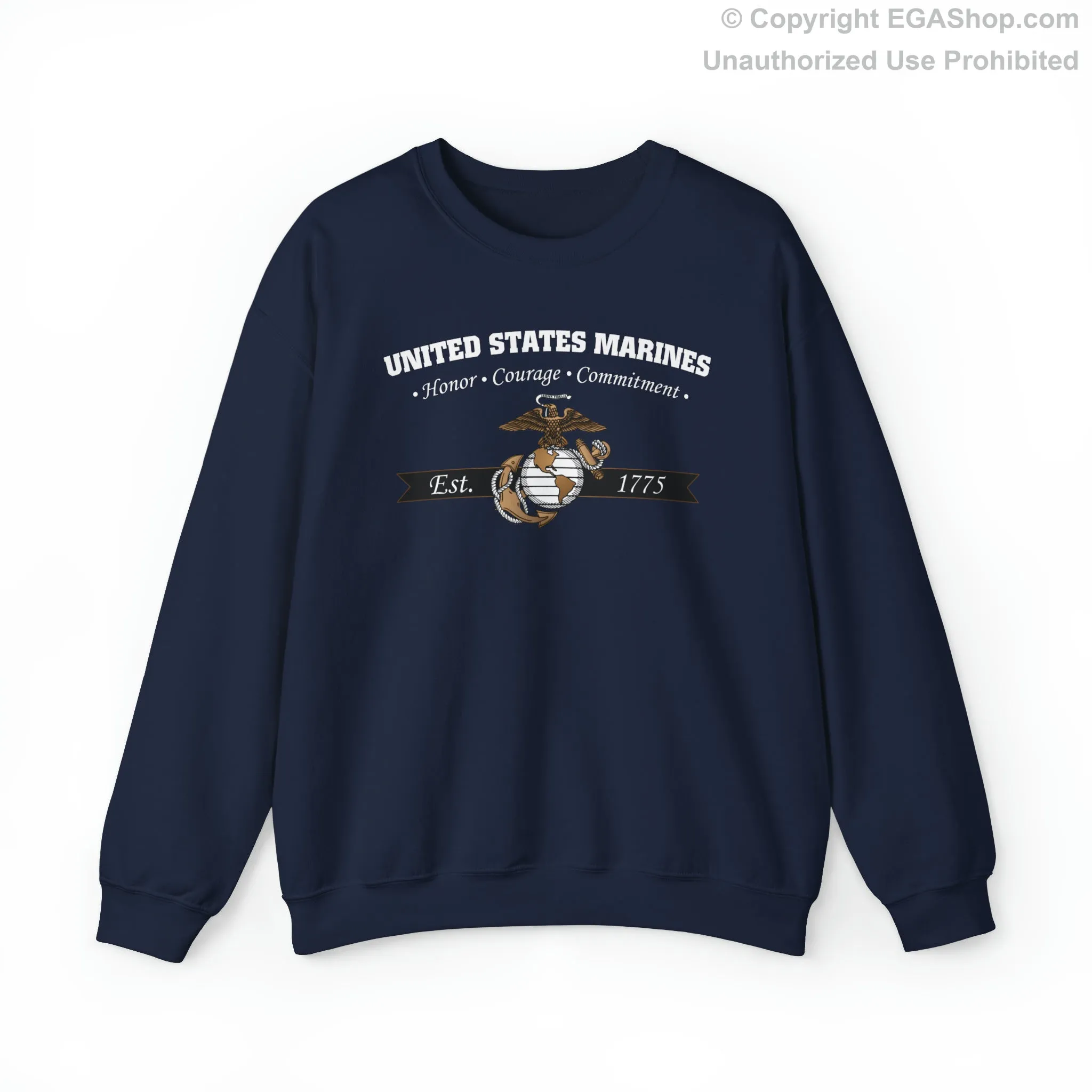 Sweatshirt: Honor, Courage, Commitment (Color Choices)