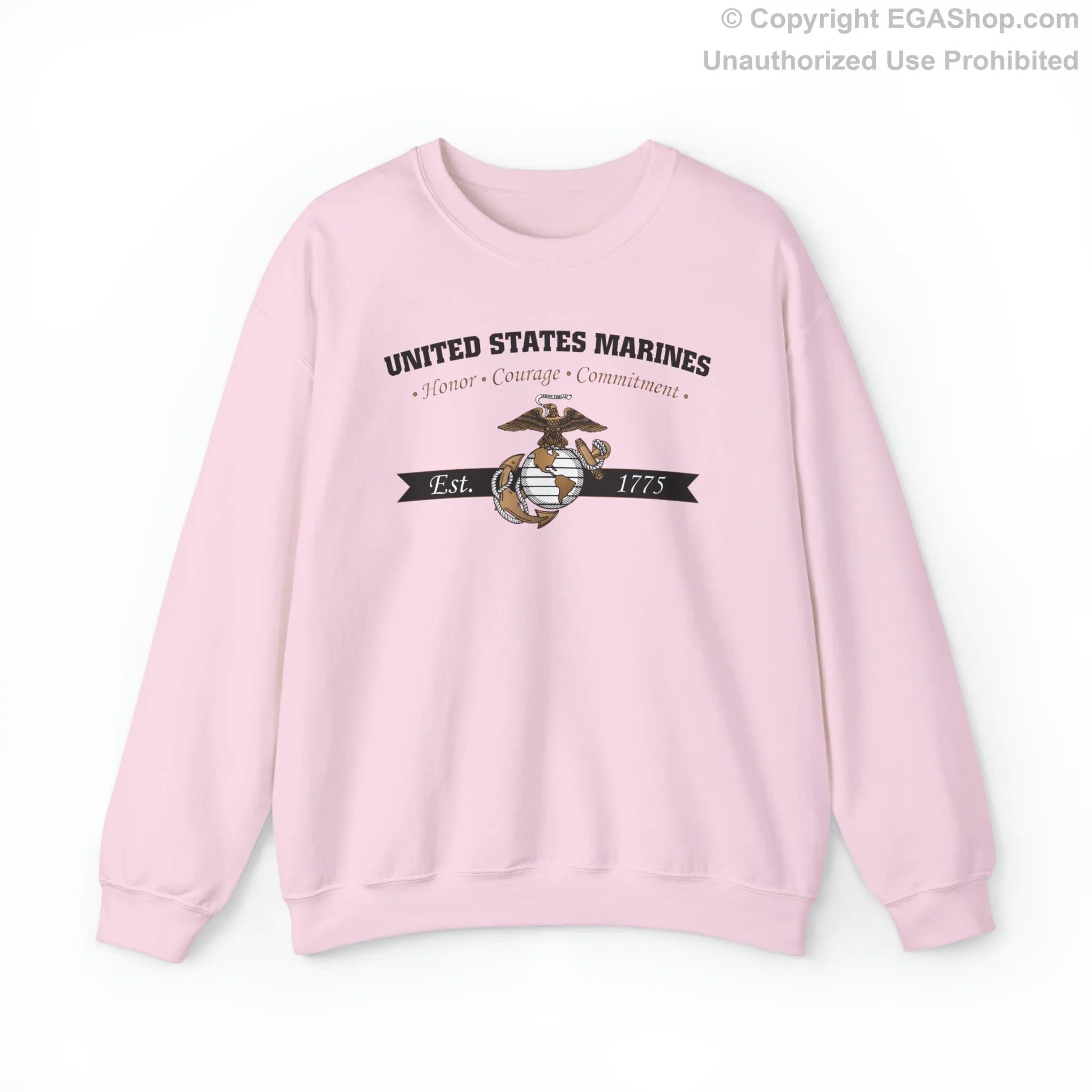 Sweatshirt: Honor, Courage, Commitment (Color Choices)