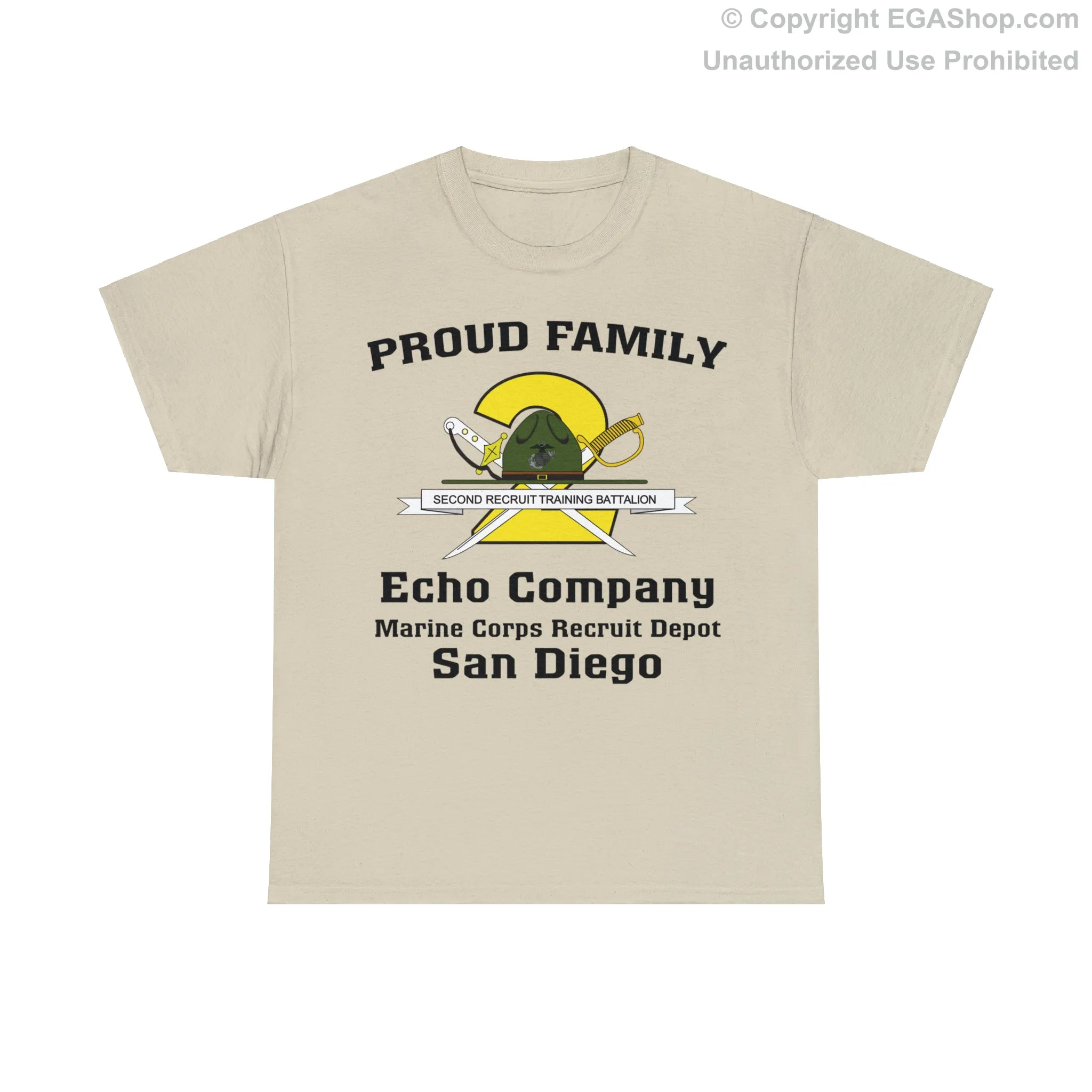 T-Shirt: Echo Co. MCRD San Diego (2nd Battalion Crest)