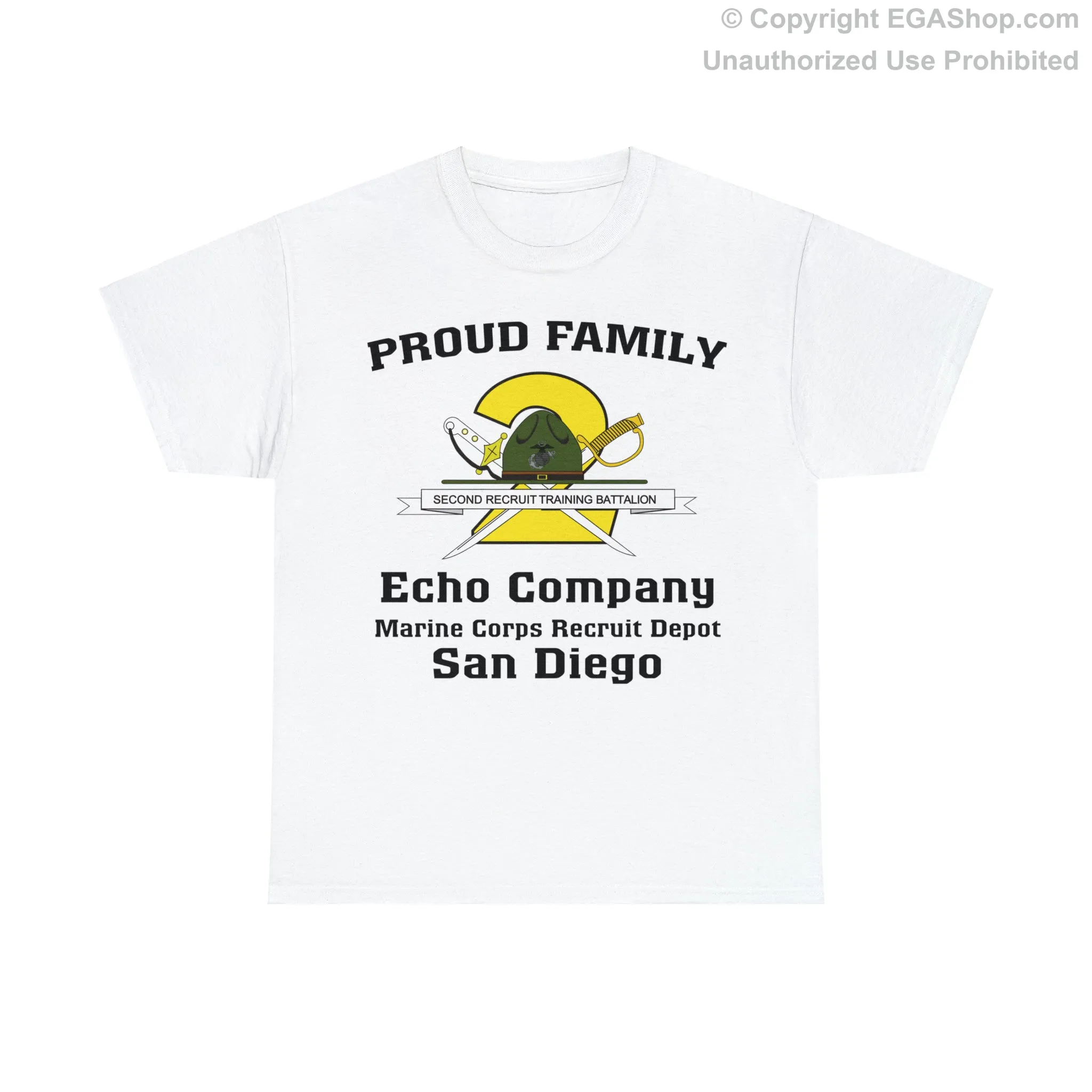 T-Shirt: Echo Co. MCRD San Diego (2nd Battalion Crest)