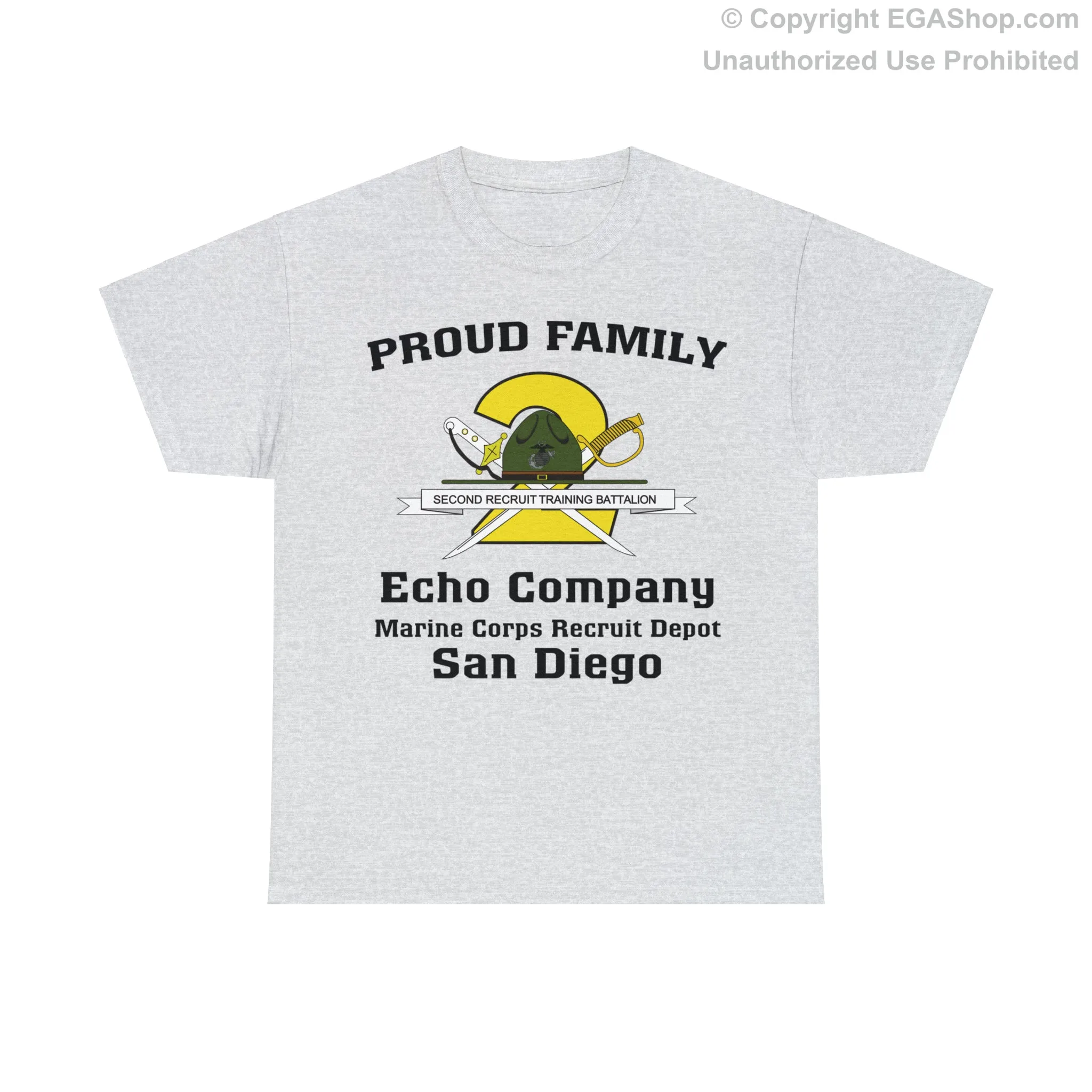 T-Shirt: Echo Co. MCRD San Diego (2nd Battalion Crest)