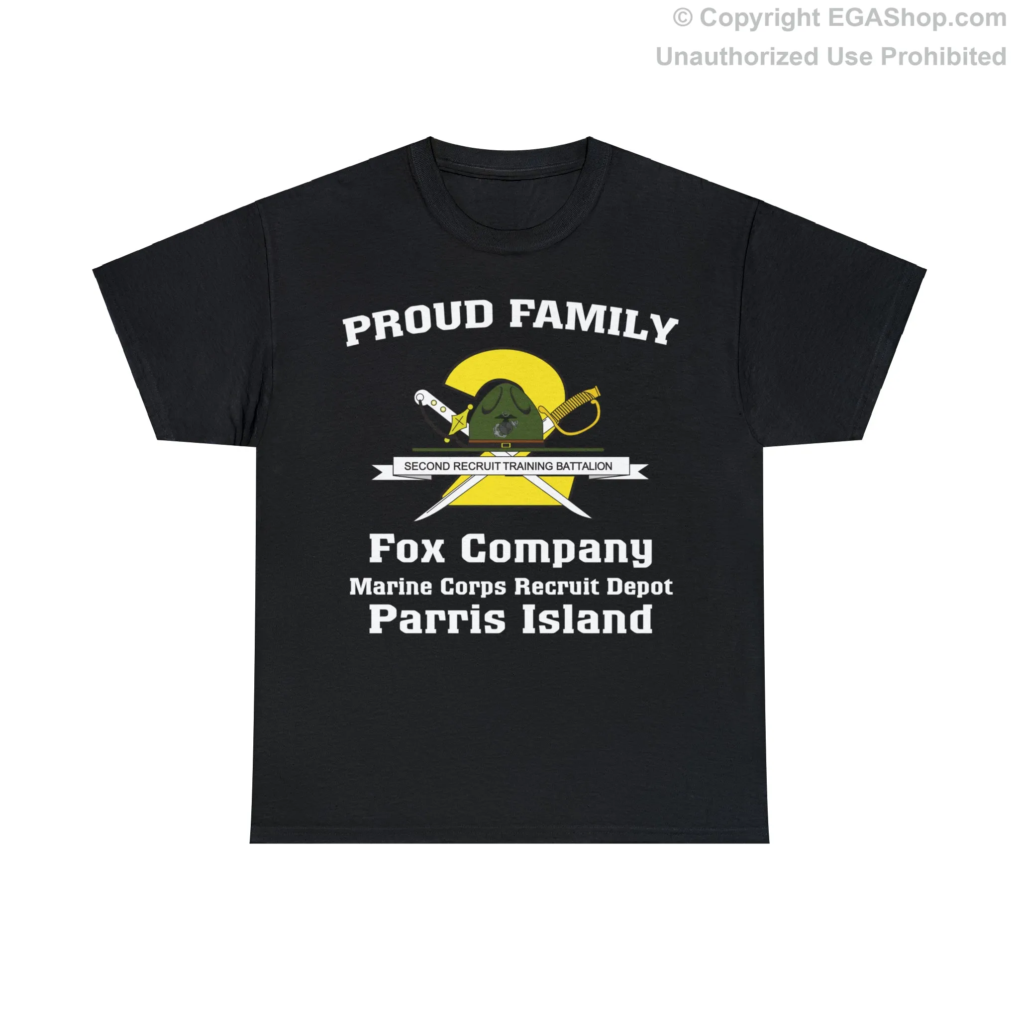 T-Shirt: Fox Co. MCRD Parris Island (2nd Battalion Crest)