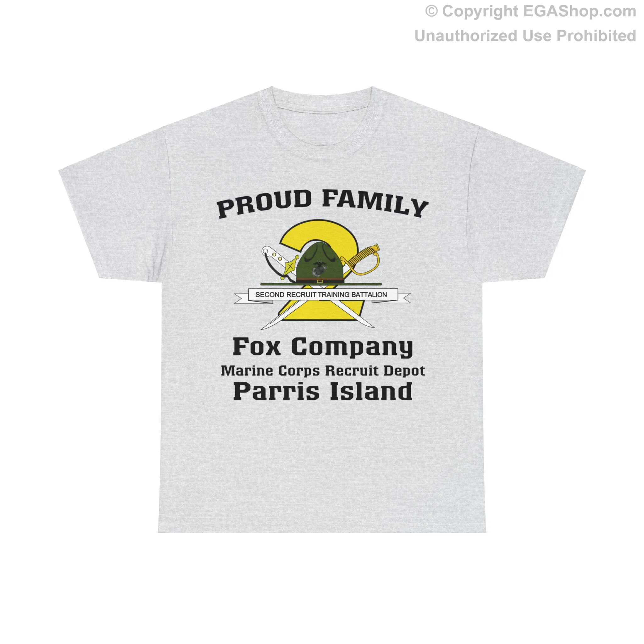 T-Shirt: Fox Co. MCRD Parris Island (2nd Battalion Crest)