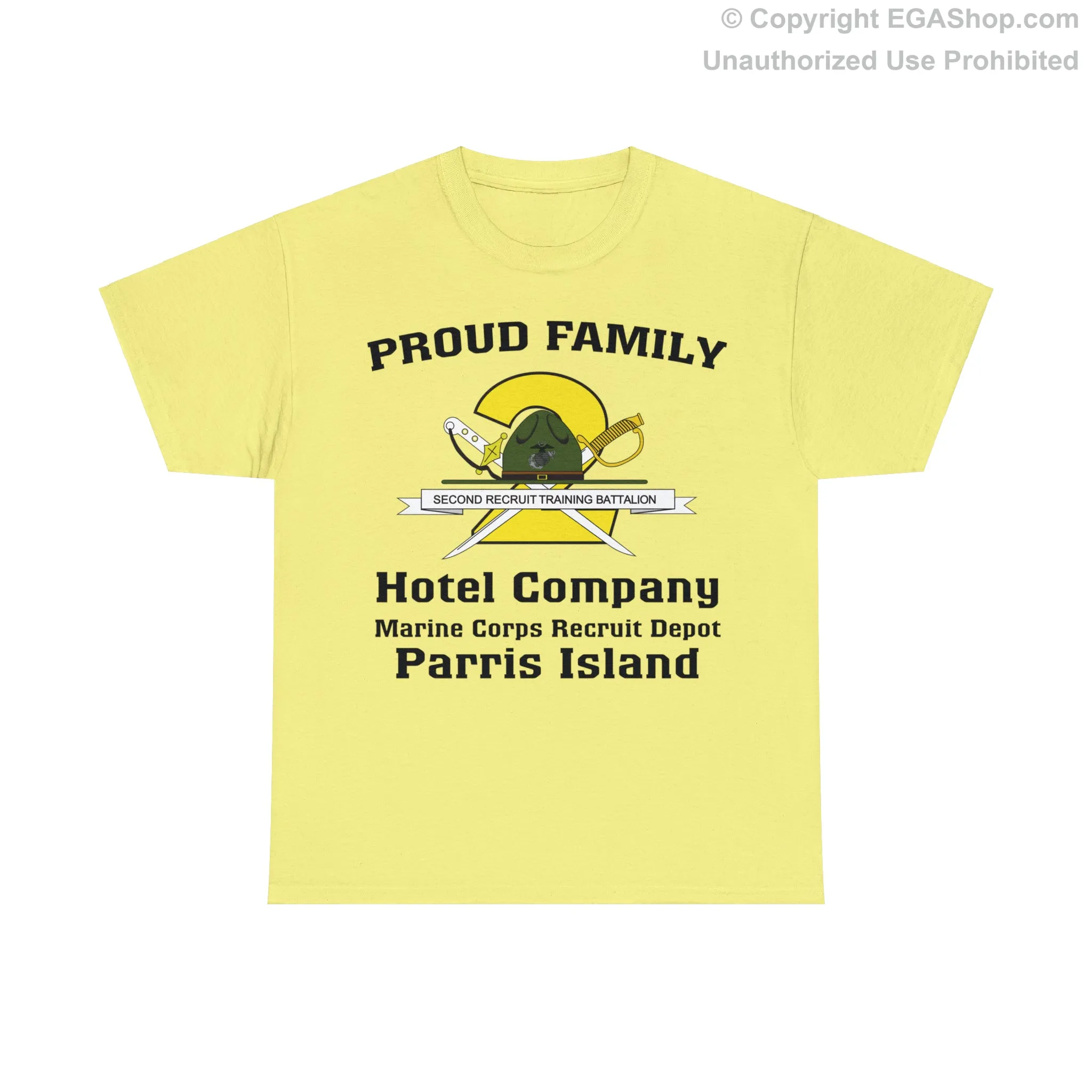 T-Shirt: Hotel Co. MCRD Parris Island (2nd Battalion Crest)