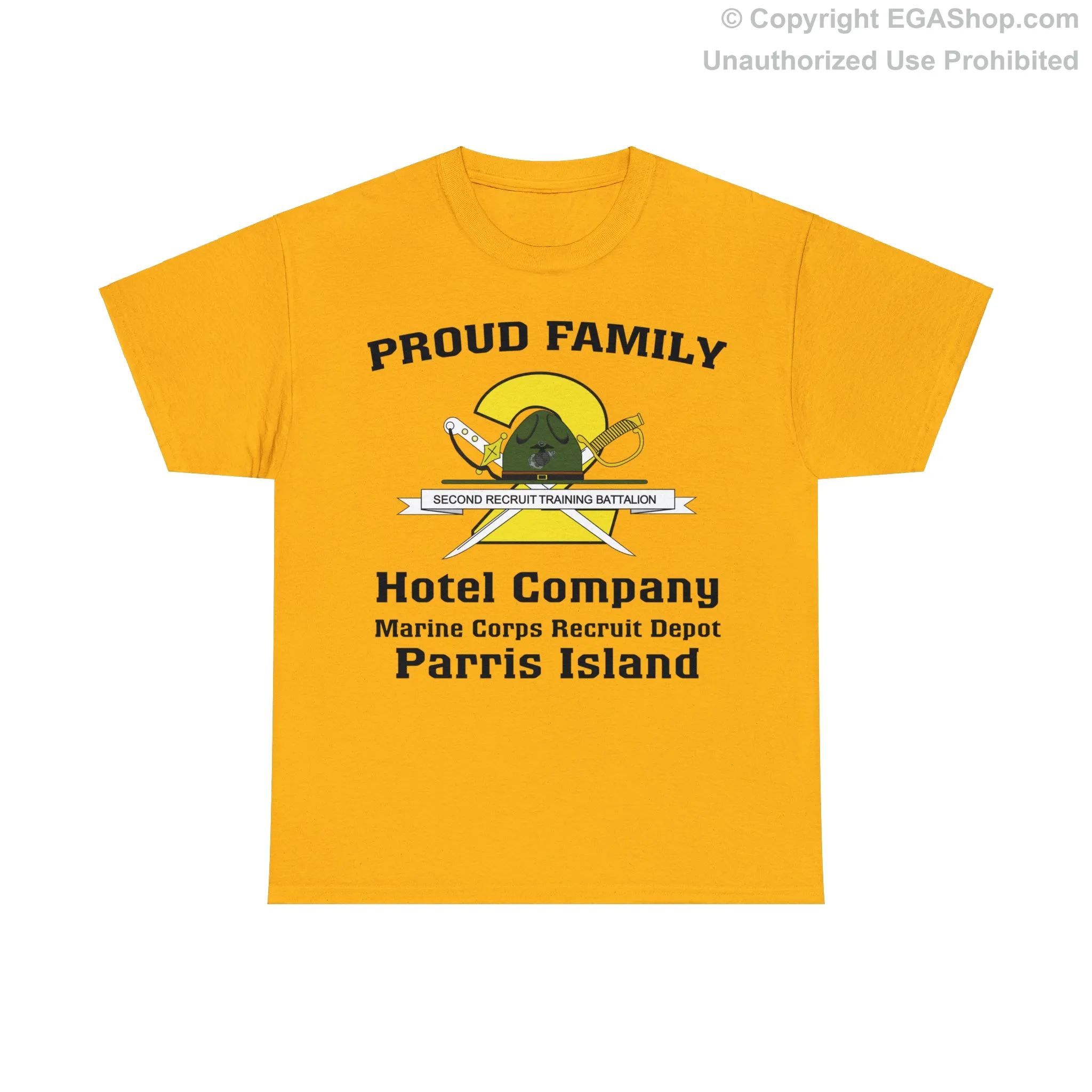 T-Shirt: Hotel Co. MCRD Parris Island (2nd Battalion Crest)