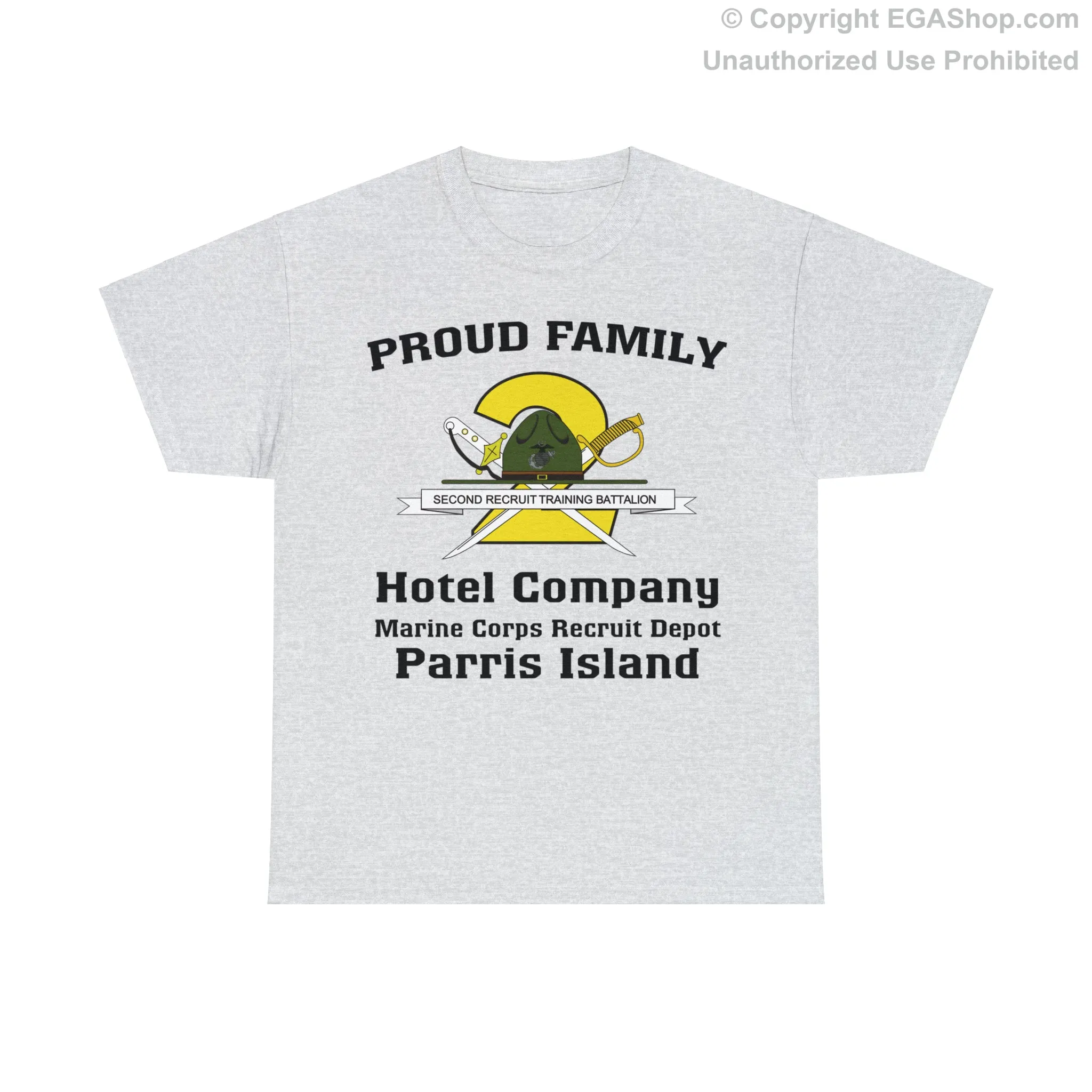 T-Shirt: Hotel Co. MCRD Parris Island (2nd Battalion Crest)