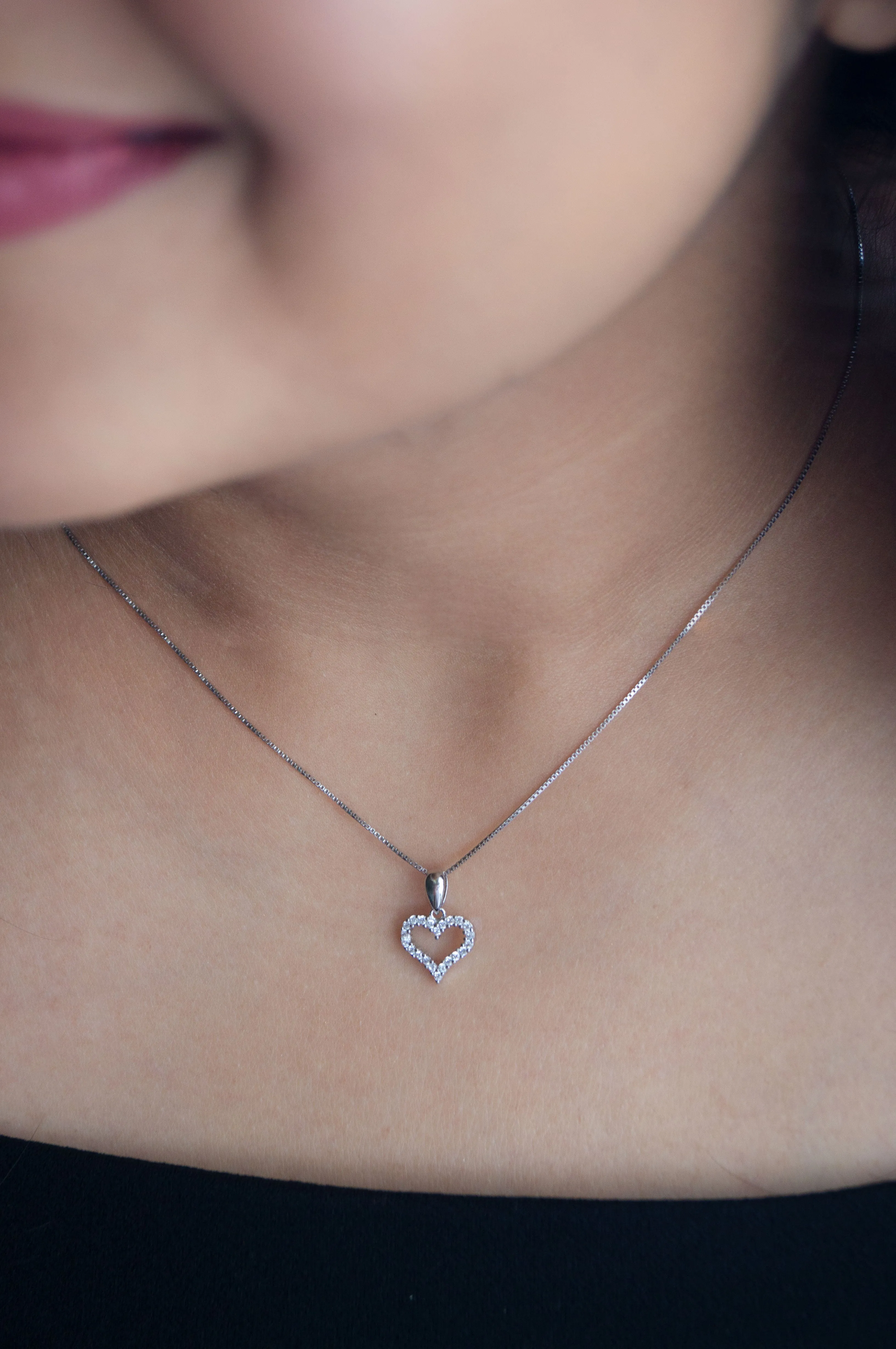 Tiny Heart Rose Gold Plated Sterling Silver Pendant