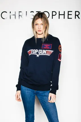 TOP GUN Unisex Logo Sweatshirt - NAVY