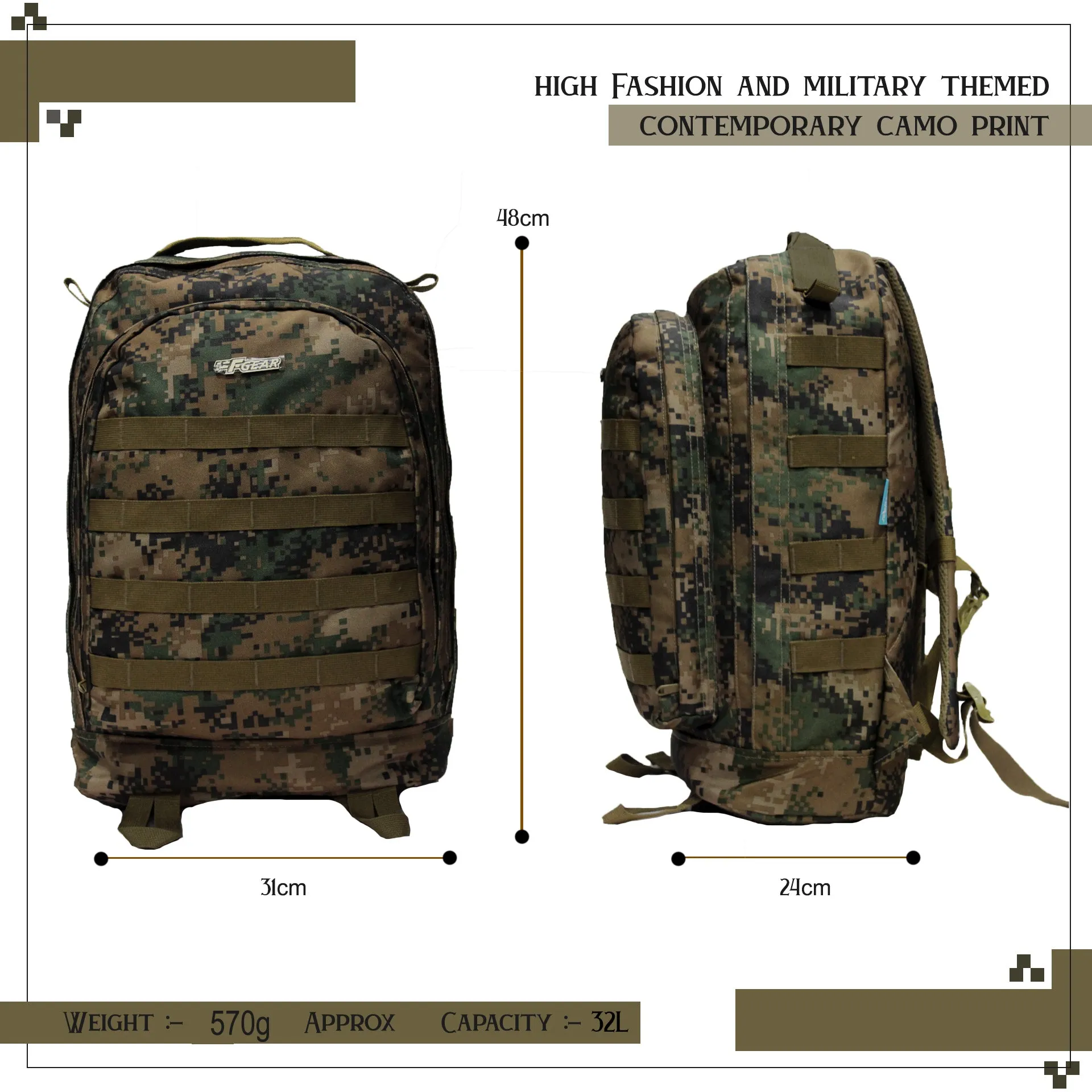 Tricoder 32L Marpat WL Digital Camo Backpack