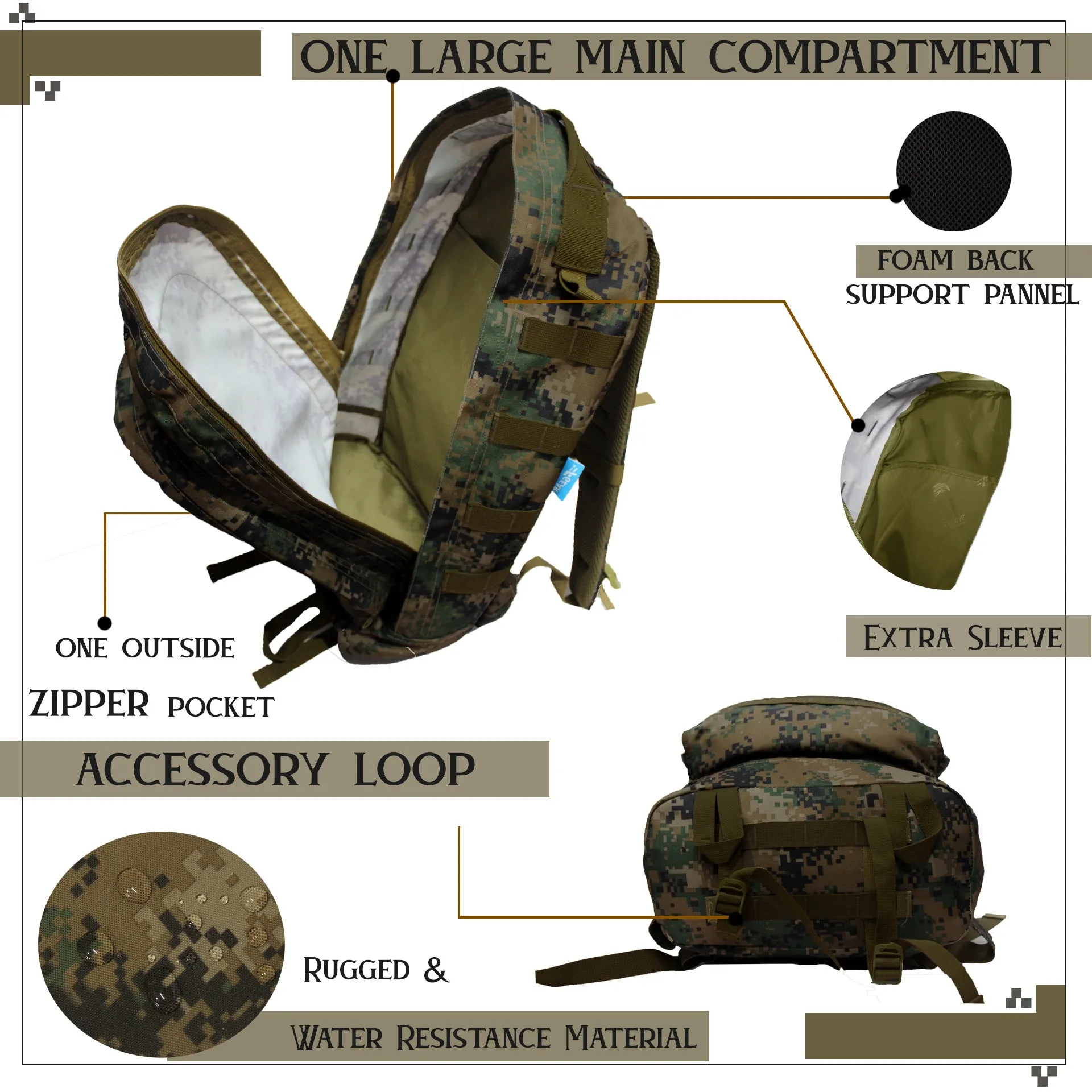 Tricoder 32L Marpat WL Digital Camo Backpack