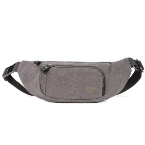 TRP1513 Troop London Classic Canvas Waist Bag (Charcoal)