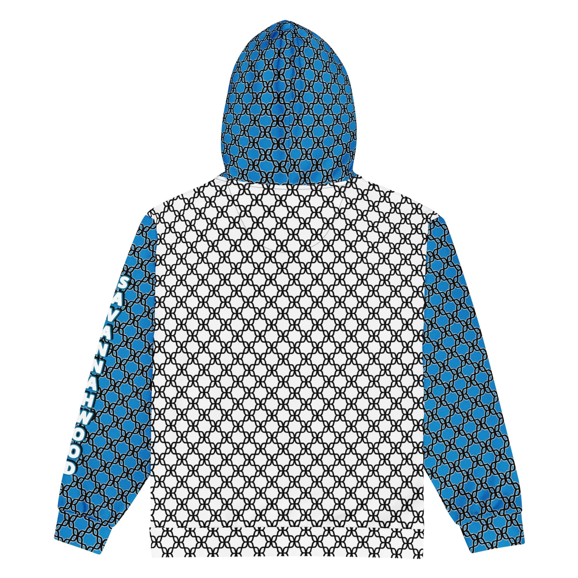 Unisex zip hoodie Aqua Chain