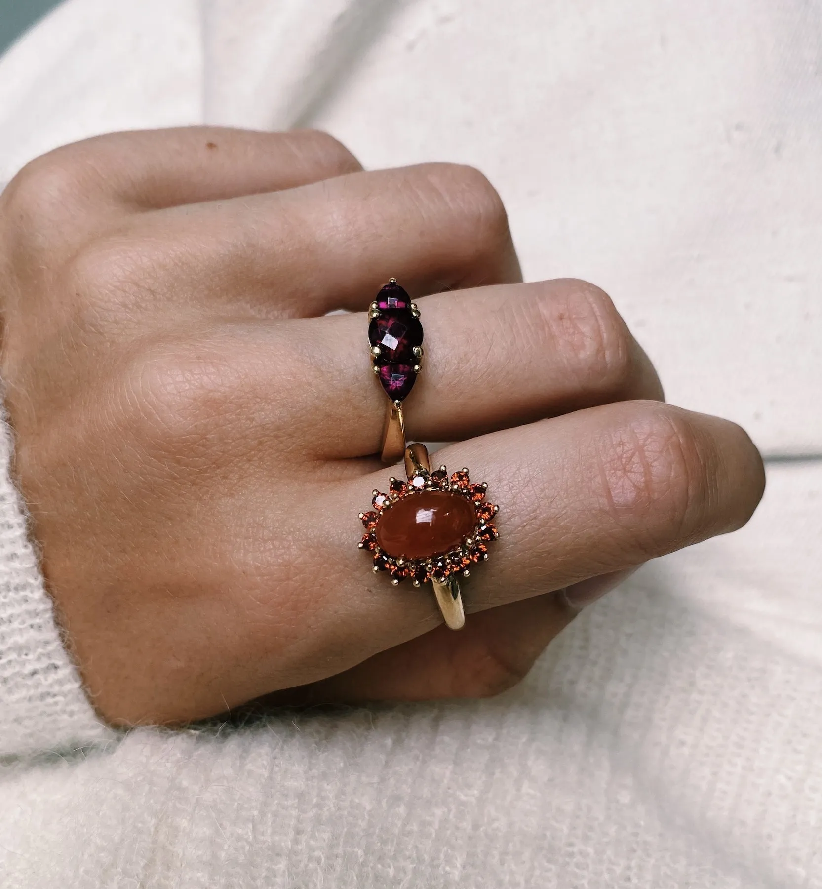 Vintage Carnelian Garnet Ring