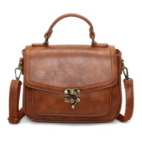 Vintage PU Leather Shoulder Bag