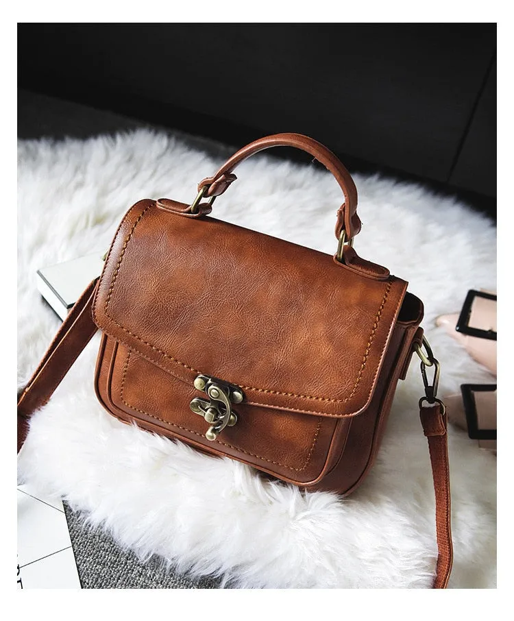 Vintage PU Leather Shoulder Bag