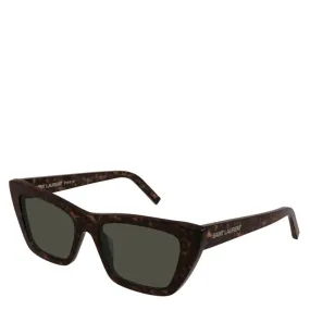 YSL SL276 Mica Large  Sunglasses, Havana